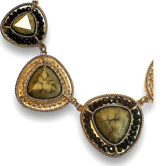 1950s VINTAGE JUDY LEE FAUX GEM 21” NECKLACE - Picture 9 of 9